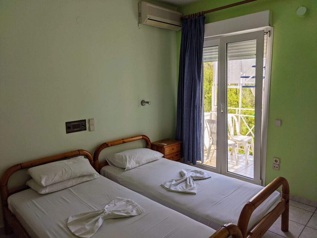 Mountain-view room at Studios Elena, Tarti Beach